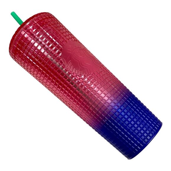 NEW Starbucks Summer 2022 Venti Tumbler Pink Blue Watermelon Gradient 24oz - Picture 3 of 6